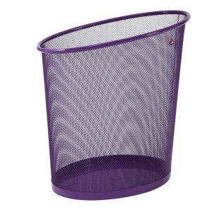 Cestino gettacarte Mesh - 18 L - rete metallica - viola - Alba