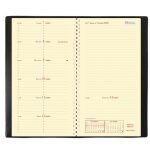 Agenda settimanale Italnote S 2025 - c/spirale - copertina Impala - 8,8 x 17 cm - nero - Quo Vadis