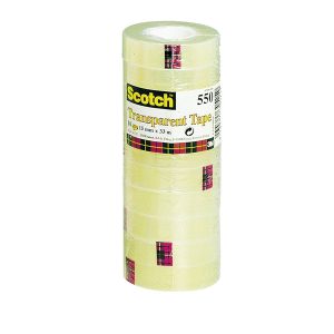 Nastro adesivo 550 - 1,9 cm x 33 m - trasparente - Scotch -  torre 8 rotoli