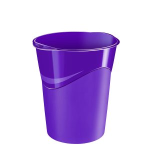 Cestino Gloss - altezza 33,4 cm - diametro 30,5 cm - 14 L - viola - CEP