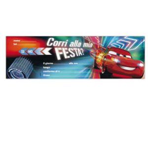 Blocchetto invito alla festa Cars 2 Disney - Rex Sadoch - conf. 10 inviti