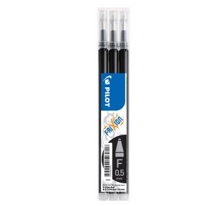 Refill sfera a scatto Frixionball Clicker - punta 0,5mm - nero - Pilot - conf. 3 pezzi