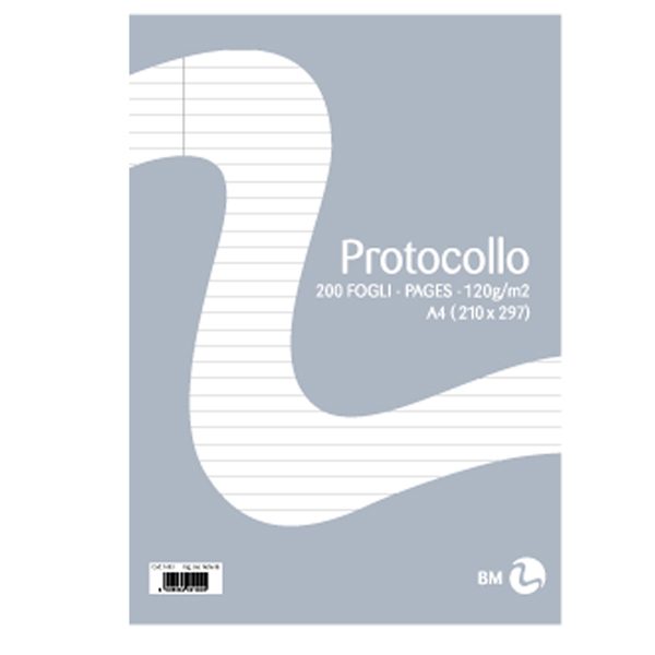 Foglio protocollo - A4 - uso bollo - 60 gr - BM - conf. 20 pezzi -  Tecnoffice
