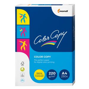 Carta Color Copy - A4 - 220 gr - bianco - Mondi - conf. 250 fogli