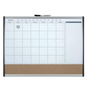 Organizer magnetico con calendario mensile - 58,5 x 43 cm - Nobo