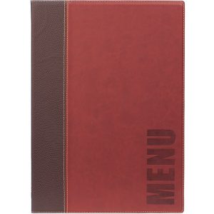 PortamenU' Trendy - 1 inserto doppio incluso - A4 - 24 x 34 cm - bordeaux - Securit