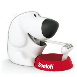 Dispenser Fido - 1 rotolo Scotch Magic 810 1,9 cm x 7,5 m incluso - bianco/nero - Scotch