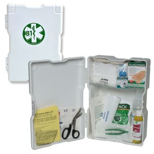 Armadietto di pronto soccorso 1/P - 37x22x14 cm - fino a 2 persone - bianco - PVS