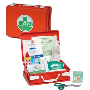 Valigetta di pronto soccorso Medic 1 - 25x19x9 cm - fino a 2 persone - arancio - PVS