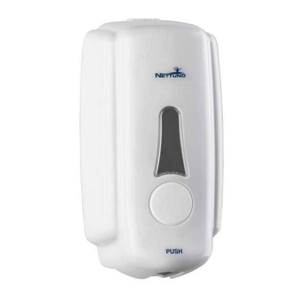 Dispenser T-Small per sapone (ricariche TS800) - capacitA' 1 L - bianco - Nettuno