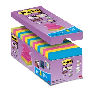 Blocchetto Post it  Super Sticky Z Notes - R-330-SS-VP16 - per dispenser - 76 x 76 mm - 90 fogli - Post it  - conf. 16 blocchi