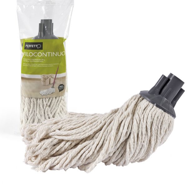 Mop Filocontinuo - cotone - 200 gr - bianco - Perfetto