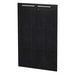 Coppia ante Prestige - per mobile medio - 80 x 115,4 cm - spessore 18 mm - melaminico - nero venato - Artexport