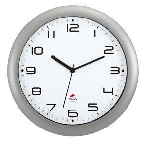 Orologio da parete Hornew - diametro 30 cm - grigio metal - Alba