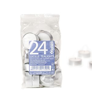 Candele Tealights - bianco - Lumen - sacchetto da 24 pezzi