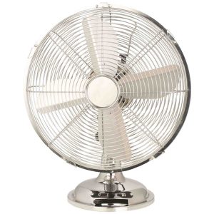 Ventilatore Cromo da tavolo - pala diametro 30 cm - 35 W - metallo cromato - CFG