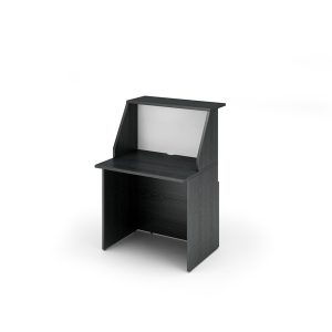 Modulo Prestige reception sopralzo/desktop - 80 x 76,1 x 117 cm - nero venato/bianco - Artexport