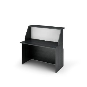 Modulo Prestige reception sopralzo/desktop - 120 x 76,1 x 117 cm - nero venato/bianco - Artexport