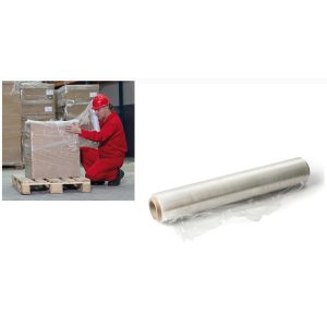 Film estensibile per imballaggi - altezza 50 cm - 12 micron - 2,3kg - trasparente