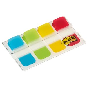 Segnapagina Post it  Index Strong Mini - 676-ALYR-EU - 15,8 x 38 mm - colori classici - Post it  - conf. 40 pezzi