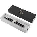 Penna sfera IM Premium Grey Metal Chiselled - punta M - Parker