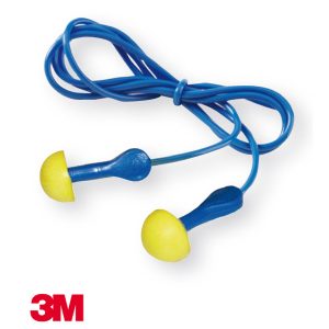 Inserti auricolari E.A.R. Express con cordicella - SNR 38 dB - giallo/blu - 3M - conf. 100 pezzi