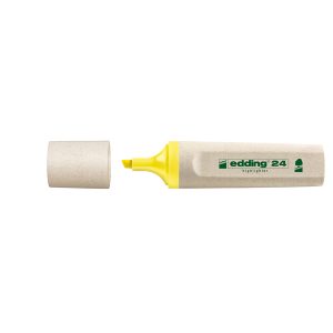 Evidenziatore 24 EcoLine - punta a scalpello - tratto da 2,0-5,0mm  - giallo - Edding