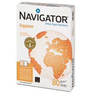 Carta Organizer - 2 fori - A4 - 80 gr - Navigator - conf. 500 fogli