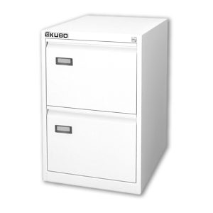 Classificatore Kubo - per cartelle sospese - 2 cassetti - 46 x 62 x 70 cm - bianco - Bertesi