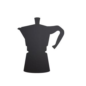 Lavagna da parete Silhouette - 30 x 50 cm - forma moka - nero - Securit