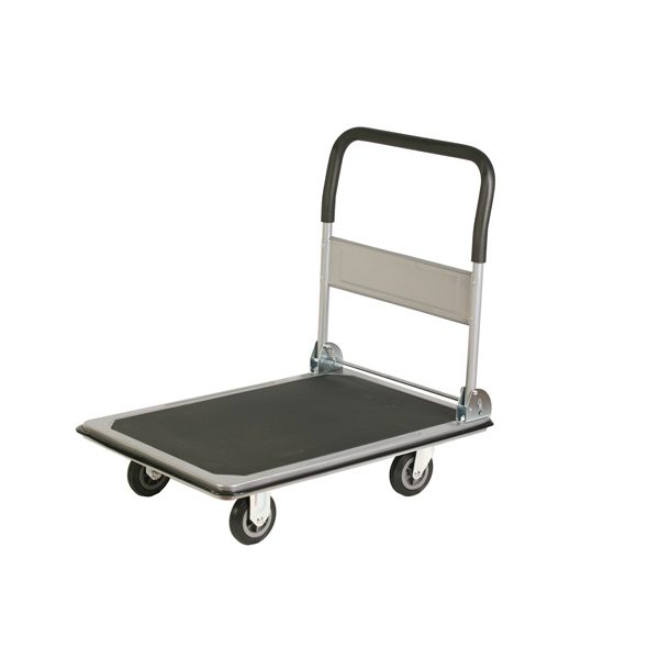 Carrello portatutto PZS250 - pieghevole - portata max 300 kg - 91 x 61 x 87 cm - grigio/nero - Serena Group