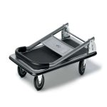 Carrello portatutto PZS250 - pieghevole - portata max 300 kg - 91 x 61 x 87 cm - grigio/nero - Serena Group