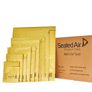 Busta imbottita Mail Lite  Gold - H (27 x 36 cm) - avana - Sealed Air  - conf. risparmio da 50 pezzi