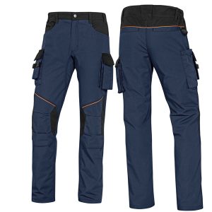 Pantalone da lavoro Mach 2 -  twill/poliestere/cotone - taglia M - blu/nero - Deltaplus