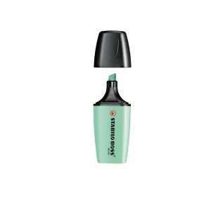 Evidenziatore Boss Mini Pastellove - punta a scalpello - tratto da 2 - 5 mm - verde menta 116 - Stabilo