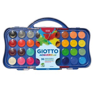 Set 8 astucci da 15 acquerellini - party gifts - diametro 15mm - Giotto -  Tecnoffice