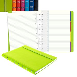Notebook - similpelle - nero - A5 - a righe - 56 pagine - Filofax
