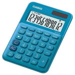 Calcolatrice da tavolo MS-20UC - 12 cifre - blu - Casio