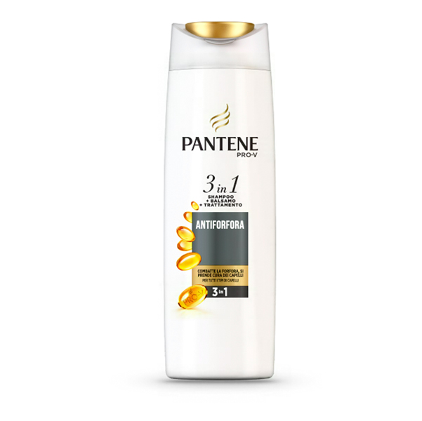 Shampoo 3 in 1 linea antiforfora 225 ml Pantene Tecnoffice