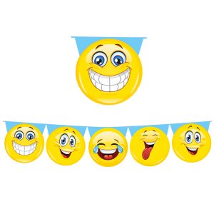 Festone sagomato - emoticons - 6mt - Big Party