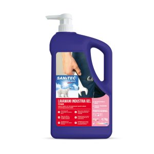 Sapone liquido Industrial Soap - con microgranuli scrub - dispenser 5 L - limone - Sanitec