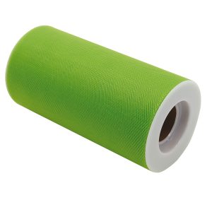 Tulle - verde - in rotolo da 12,5 cm x 25 mt - Big Party