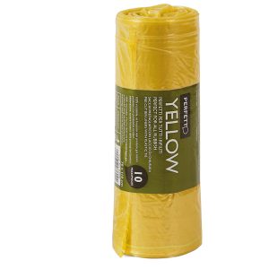 Sacchi rifiuti Classic - 70 x 110 cm - 120 L - 20 micron - giallo - Perfetto - conf. 10 pezzi