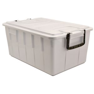 Contenitore Foodbox con coperchio - 58x38x26 cm - 40 L - PPL riciclabile - bianco - Mobil Plastic