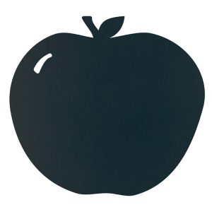 Lavagna da parete silhouette - 31,6 x 29,1 cm - forma mela - nero - Securit