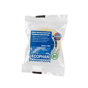 Nastro adesivo Ecophan - in caramella - 1,5 cm x 10 m - trasparente - Eurocel