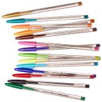 Astuccio penne Cristal Multicolor - colori assortiti - Bic - expo 10 pezzi
