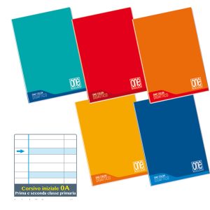 Maxiquaderno Didattico One Color - A4 - rigo di 1a - 100 gr - 18 + 1 fogli - Blasetti