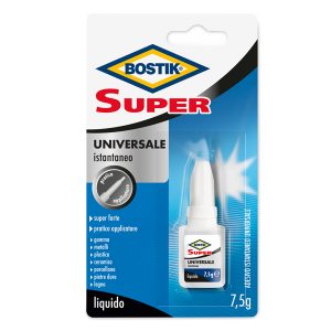 Colla istantanea universale Super - 7,5 gr - trasparente -Bostik