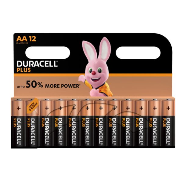 Blister 12 pile Stilo AA - Plus 100 - Duracell